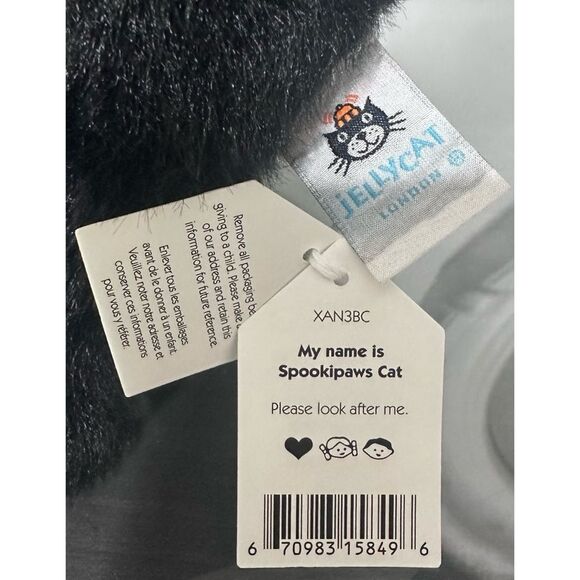 Jellycat Halloween Spookipaws Cat Stuffed Animal - Picture 6 of 7